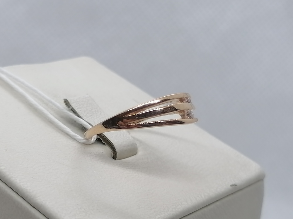 КОЛЬЦО С КАМНЯМИ (Au 585)