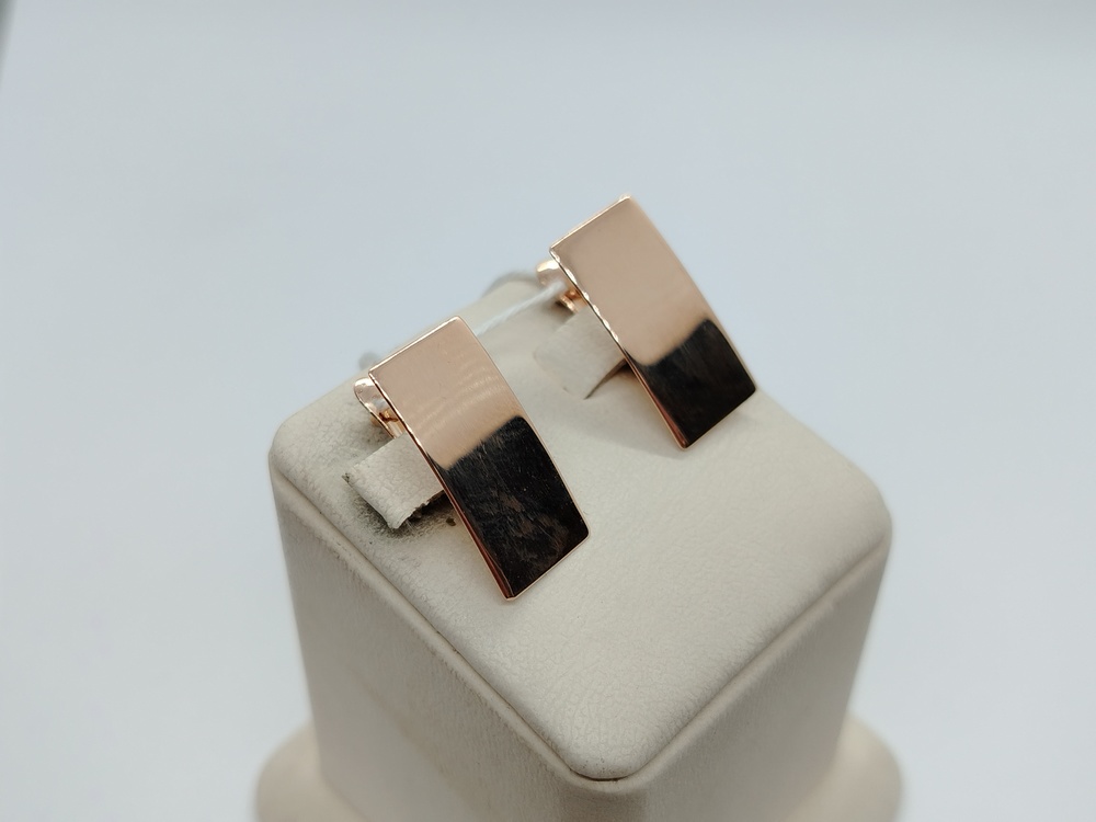 СБКМ585 СЕРЬГИ БЕЗ КАМНЯ (Au 585)