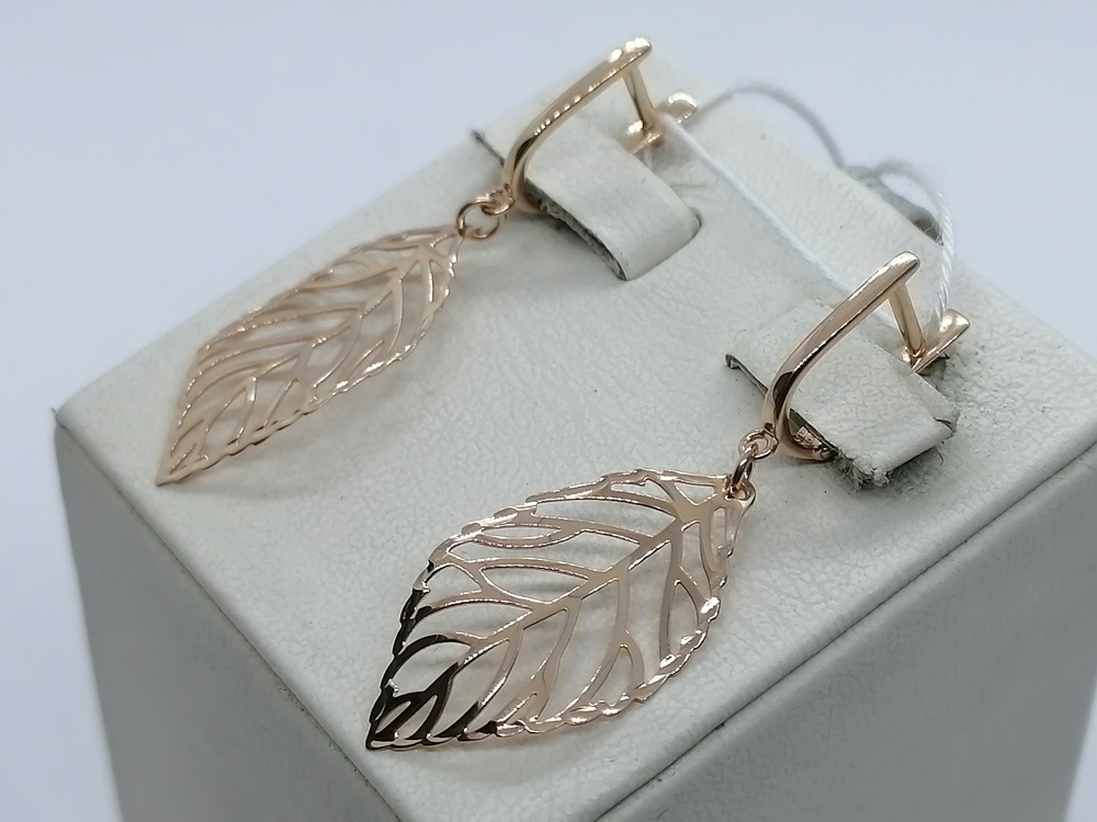 СЕРЬГИ БЕЗ КАМНЯ (Au 585)