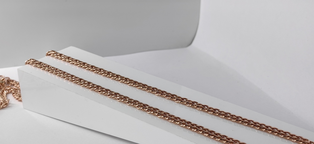 ЦПР2585 ЦЕПЬ ПУСТОТЕЛАЯ Ромб двойной (Au 585)