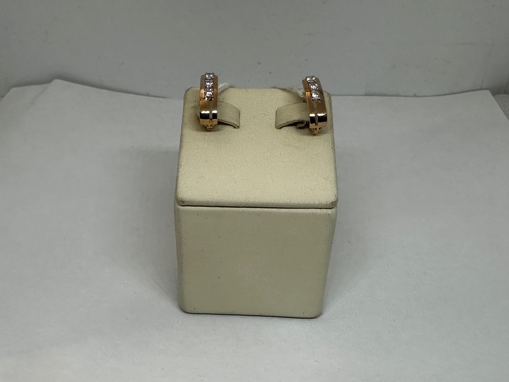 СКМИ585 СЕРЬГИ С КАМНЯМИ (Au 585)