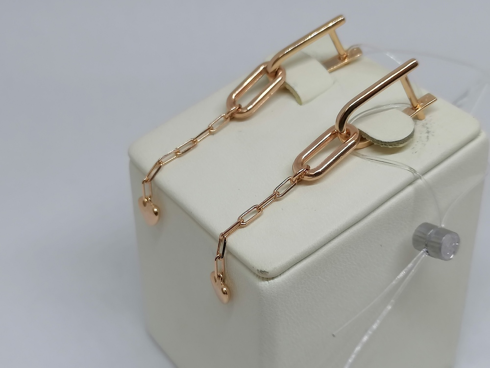 СЕРЬГИ БЕЗ КАМНЯ (Au 585)