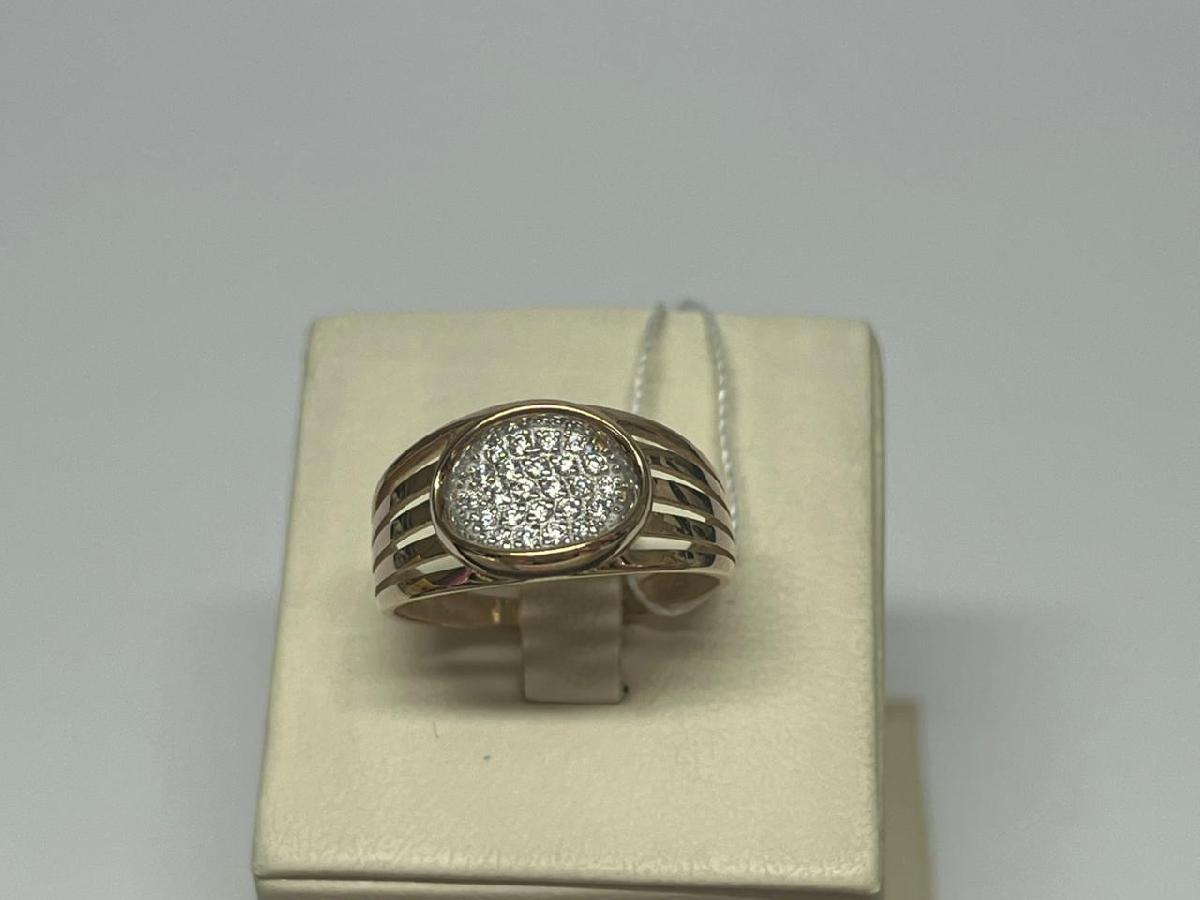 КОЛЬЦО С КАМНЯМИ (Au 585)