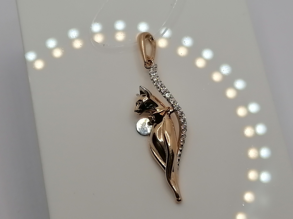 ПОДВЕСКА С КАМНЯМИ (Au 585)