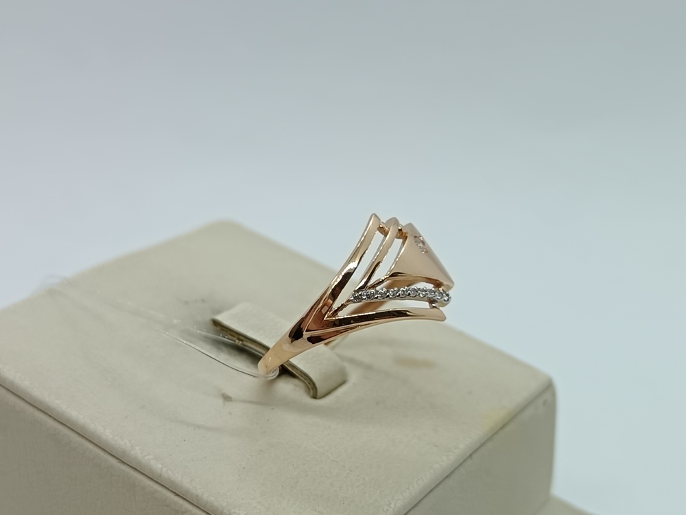 КОЛЬЦО С КАМНЯМИ (Au 585)