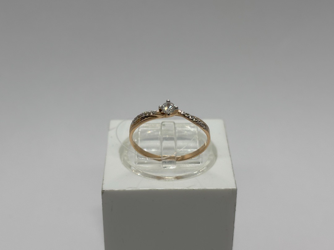 КОЛЬЦО С КАМНЯМИ (Au 585)