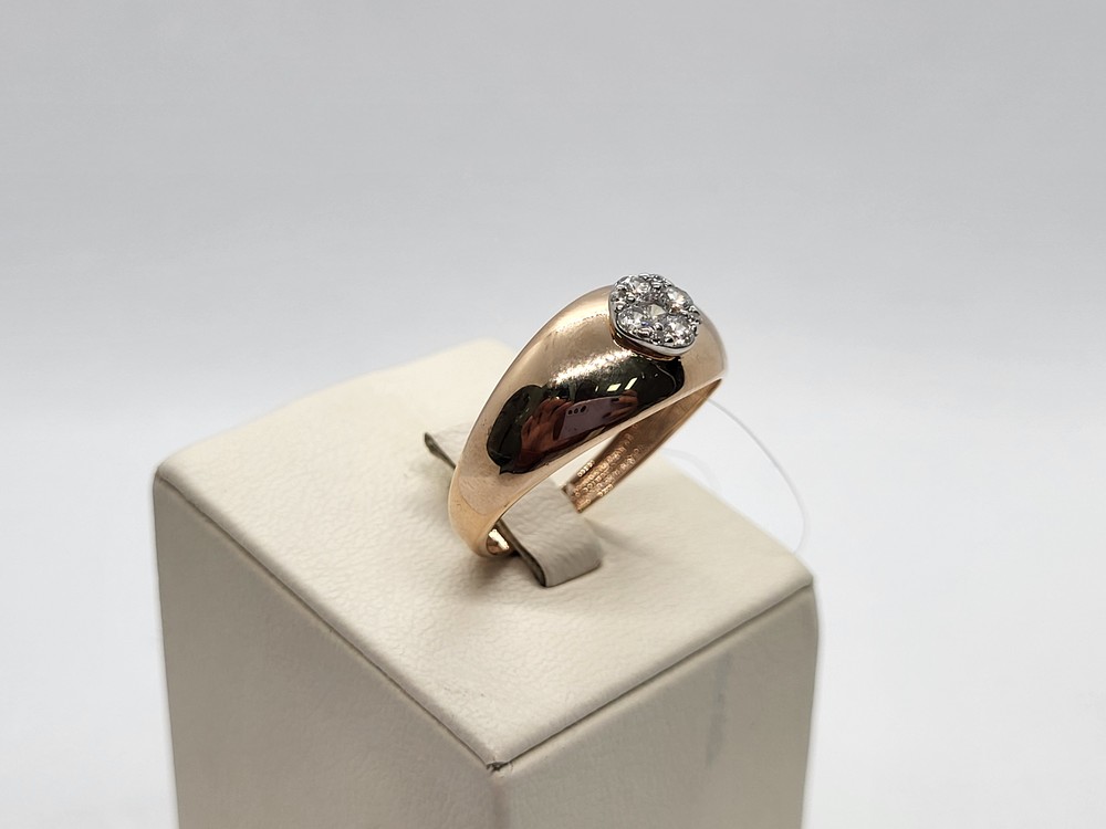 КОЛЬЦО С КАМНЯМИ (Au 585)