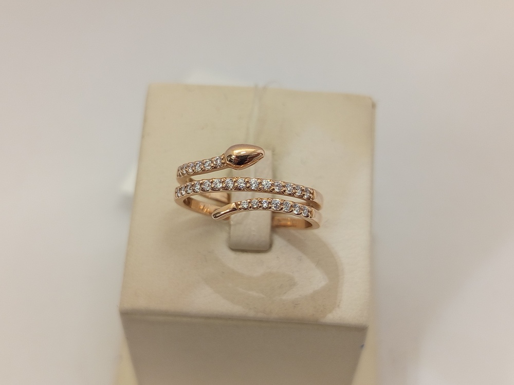 КОЛЬЦО С КАМНЯМИ (Au 585)