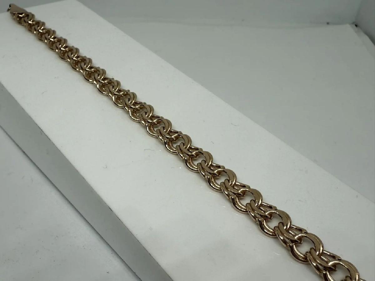 БРАСЛЕТ ПУСТОТЕЛЫЙ Бисмарк (Au 585)