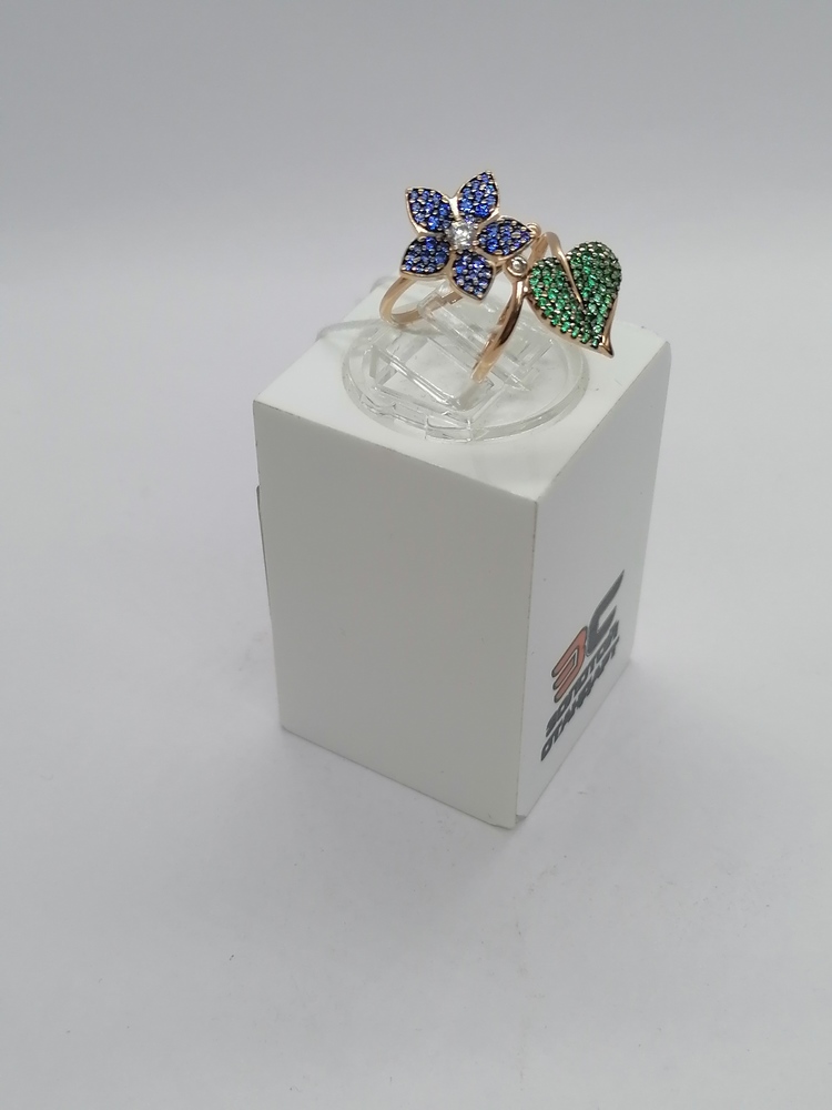 КОЛКМИ585 КОЛЬЦО С КАМНЯМИ (Au 585)