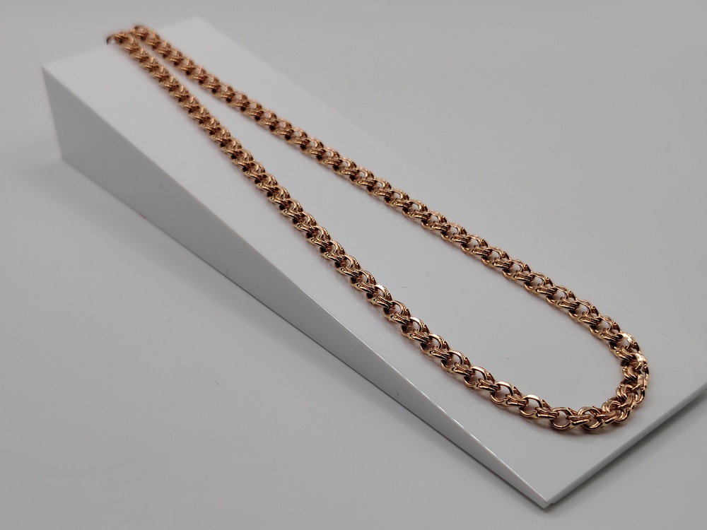 ЦЕПЬ ПУСТОТЕЛАЯ Бисмарк (Au 585)