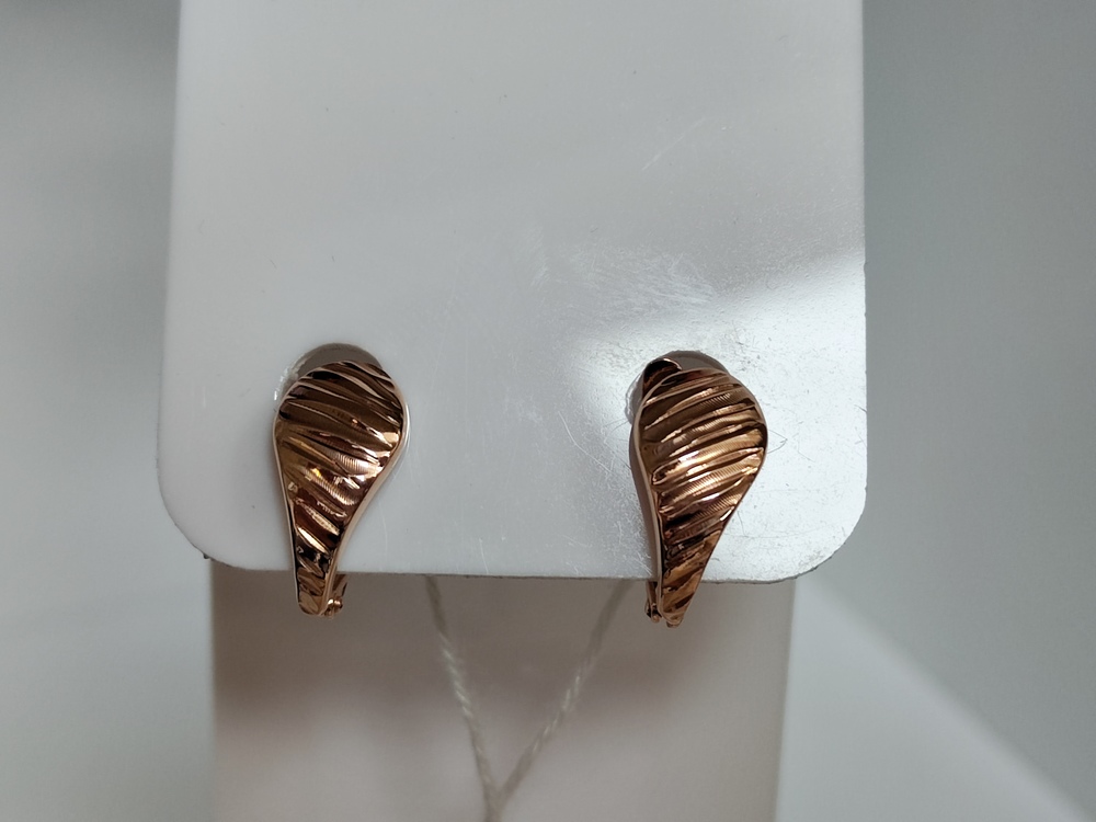 СЕРЬГИ БЕЗ КАМНЯ (Au 585)