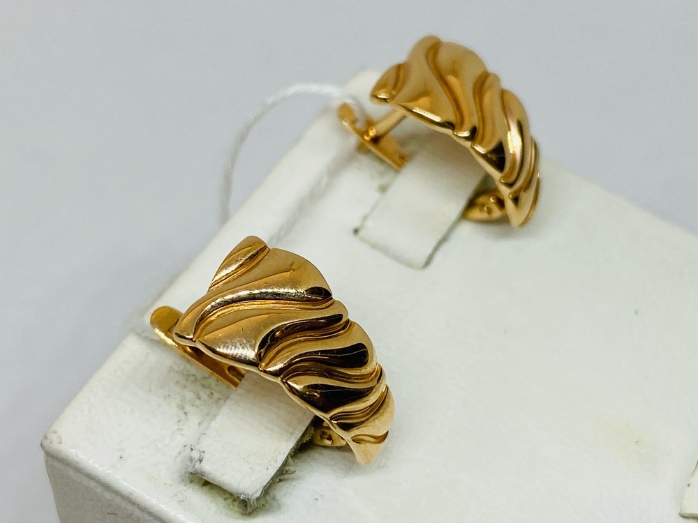 СЕРЬГИ БЕЗ КАМНЯ (Au 585)