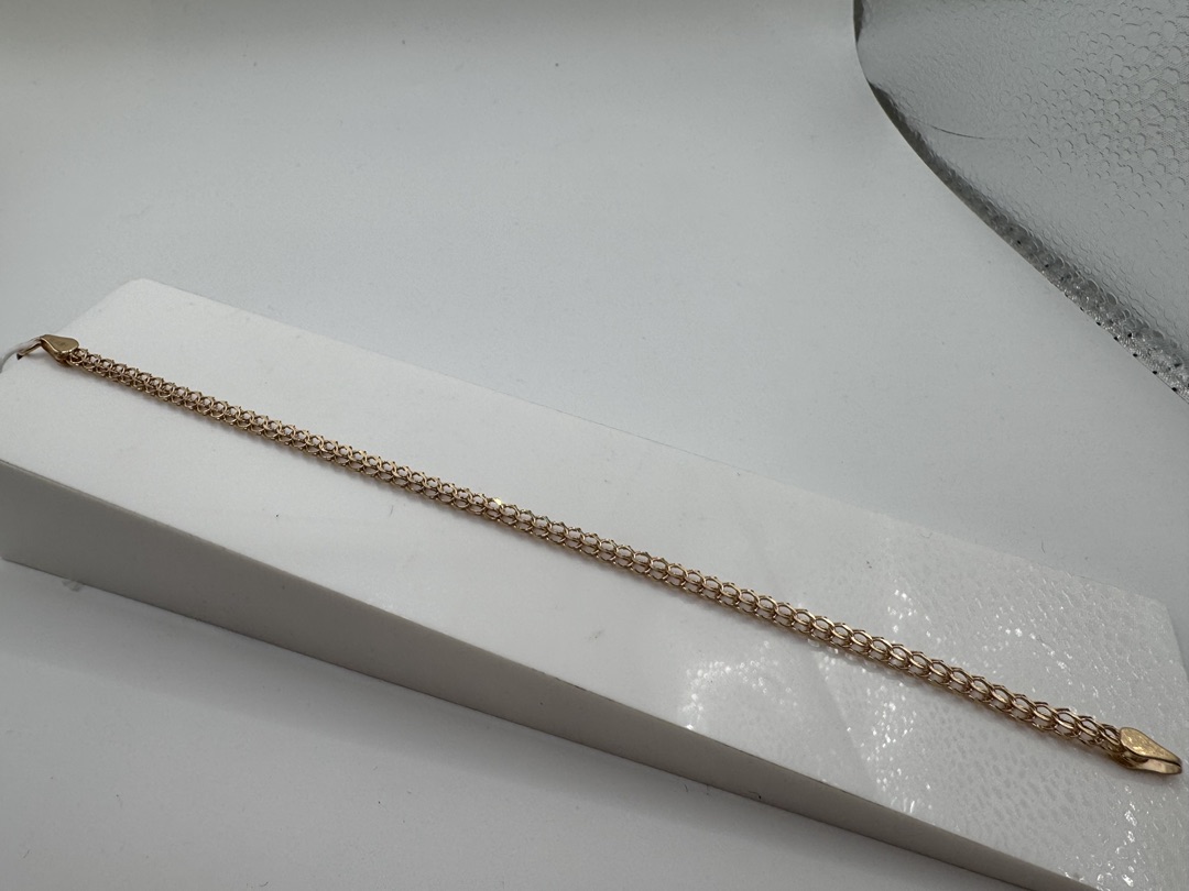 БРАСЛЕТ ПУСТОТЕЛЫЙ Итальянка (Au 585)