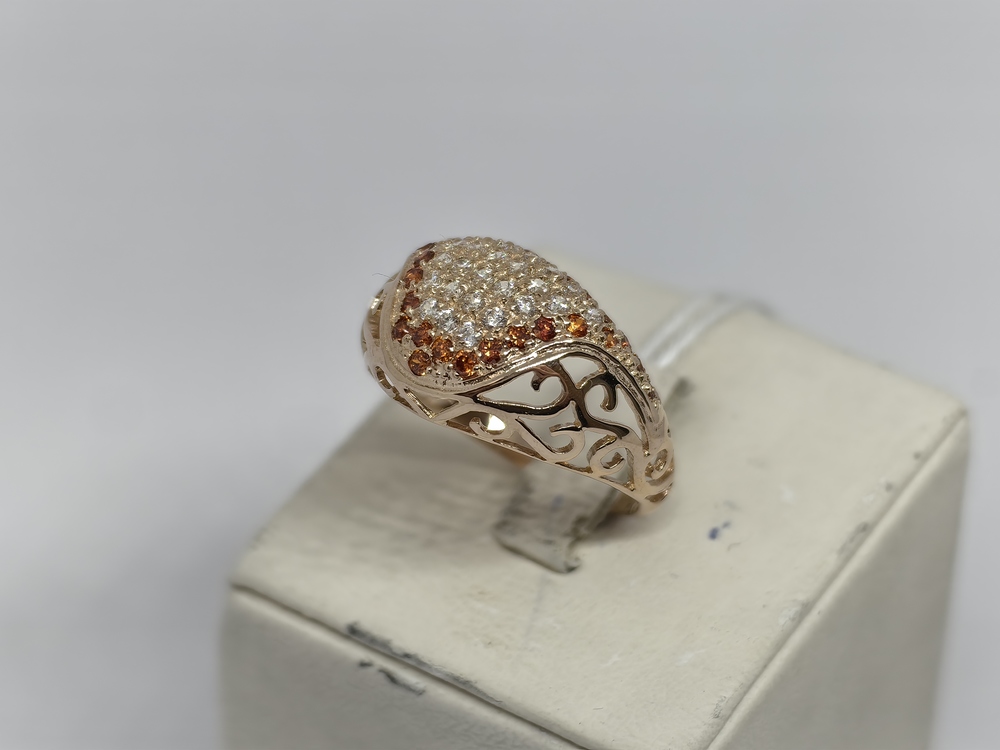 КОЛКМИ585 КОЛЬЦО С КАМНЯМИ (Au 585)