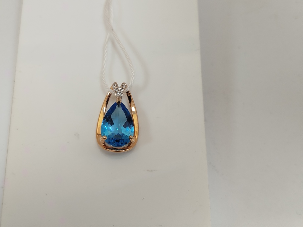 ПОДКМИ585 ПОДВЕСКА С КАМНЯМИ (Au 585)