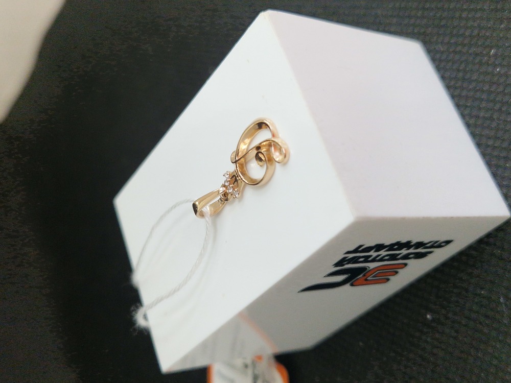 ПОДВЕСКА БУКВА Д Au 585