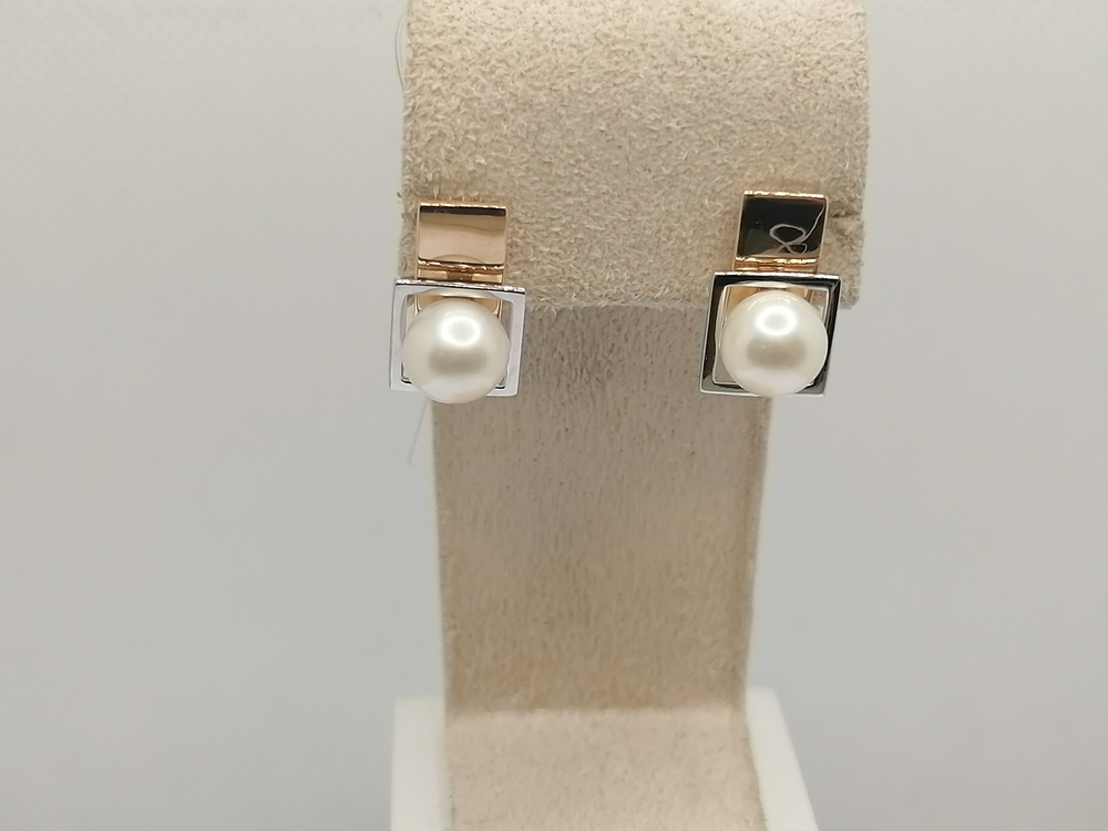 СЕРЬГИ ЖЕМЧУГ (Au 585)