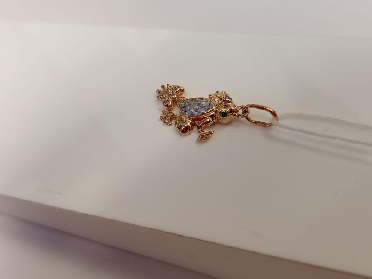 ПОДКМИ585 ПОДВЕСКА С КАМНЯМИ (Au 585)