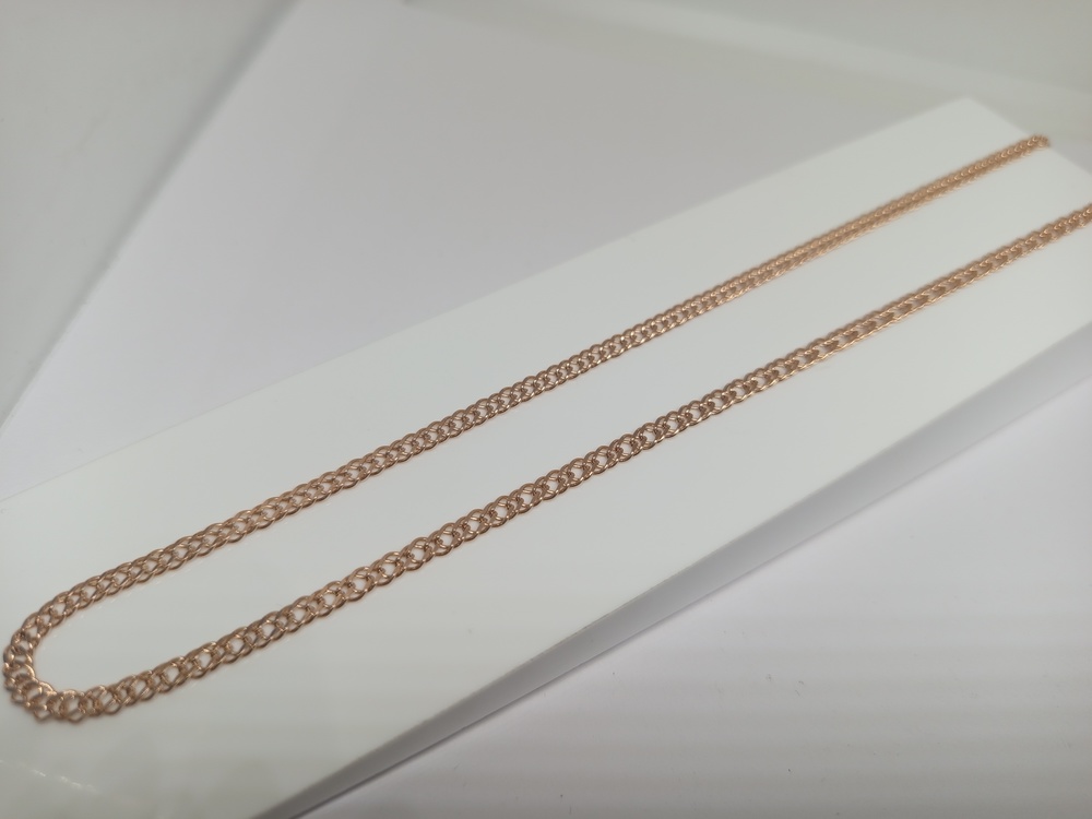 ЦЕПЬ ПОЛНОВЕСНАЯ Ромб двойной (Au 585)