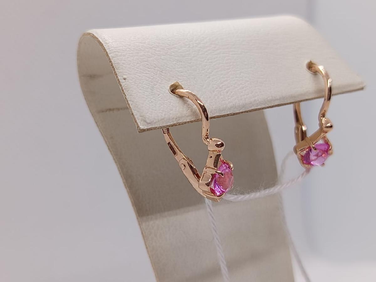 СКМ585 СЕРЬГИ С КАМНЕМ (Au 585) СКМ585 СЕРЬГИ С КАМНЕМ (Au 585)