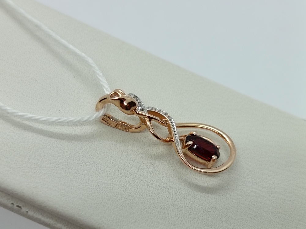 ПОДКМИ585 ПОДВЕСКА С КАМНЯМИ (Au 585)