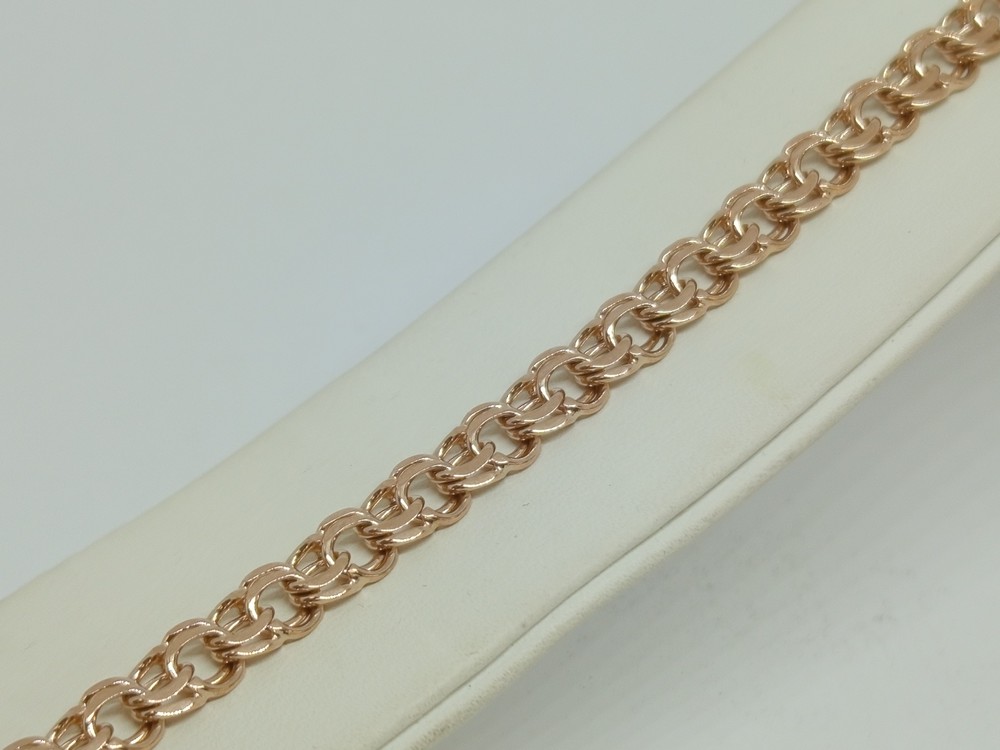 БЛБ585 БРАСЛЕТ ПОЛНОВЕСНЫЙ Бисмарк (Au 585) БЛБ585 БРАСЛЕТ ПОЛНОВЕСНЫЙ Бисмарк (Au 585)