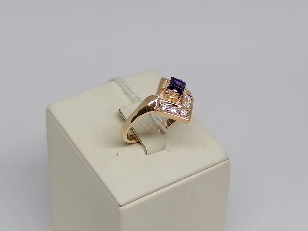 КОЛКМИ585 КОЛЬЦО С КАМНЯМИ (Au 585)
