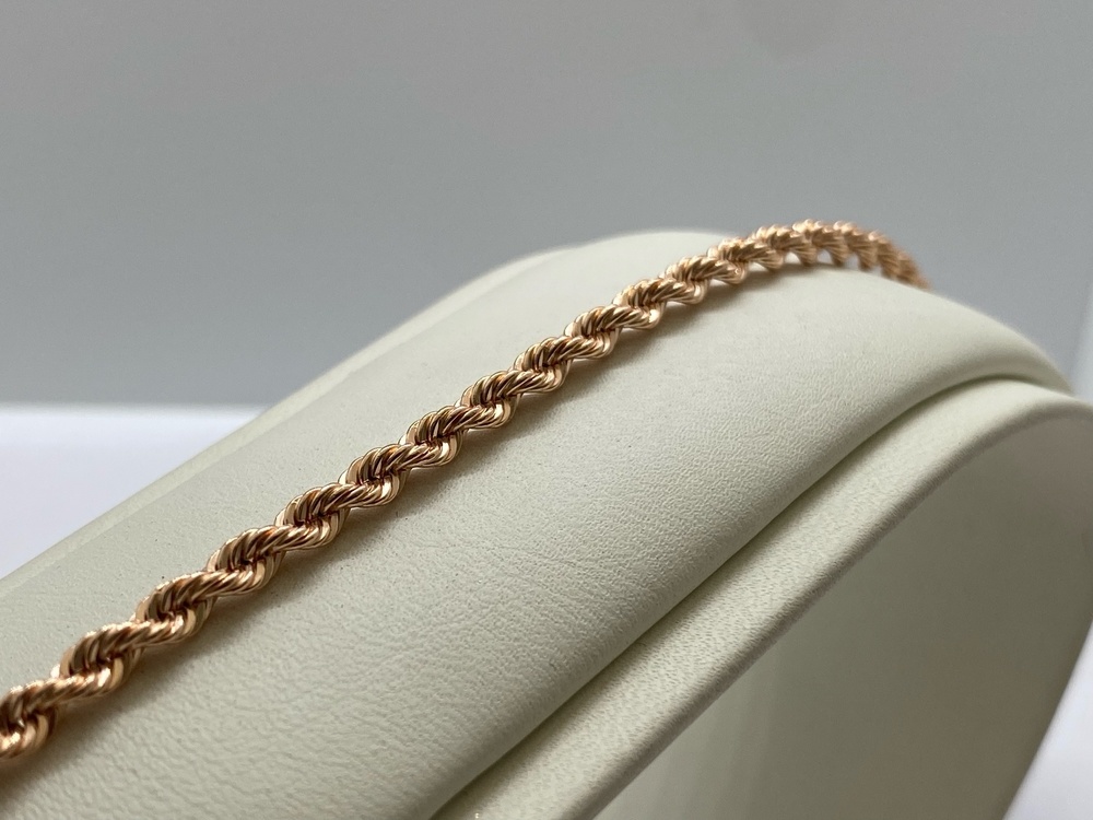 БРАСЛЕТ ПУСТОТЕЛЫЙ Веревка (Au 585)