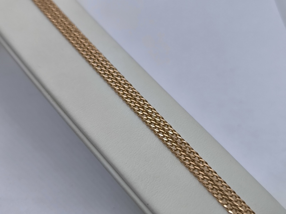 ЦЕПЬ ПОЛНОВЕСНАЯ Ромб двойной (Au 585)