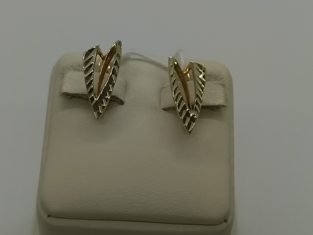 СЕРЬГИ БЕЗ КАМНЯ (Au 585)