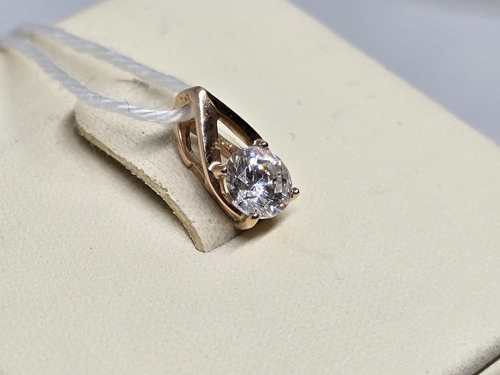 ПОДКМ585 ПОДВЕСКА С КАМНЕМ (Au 585)