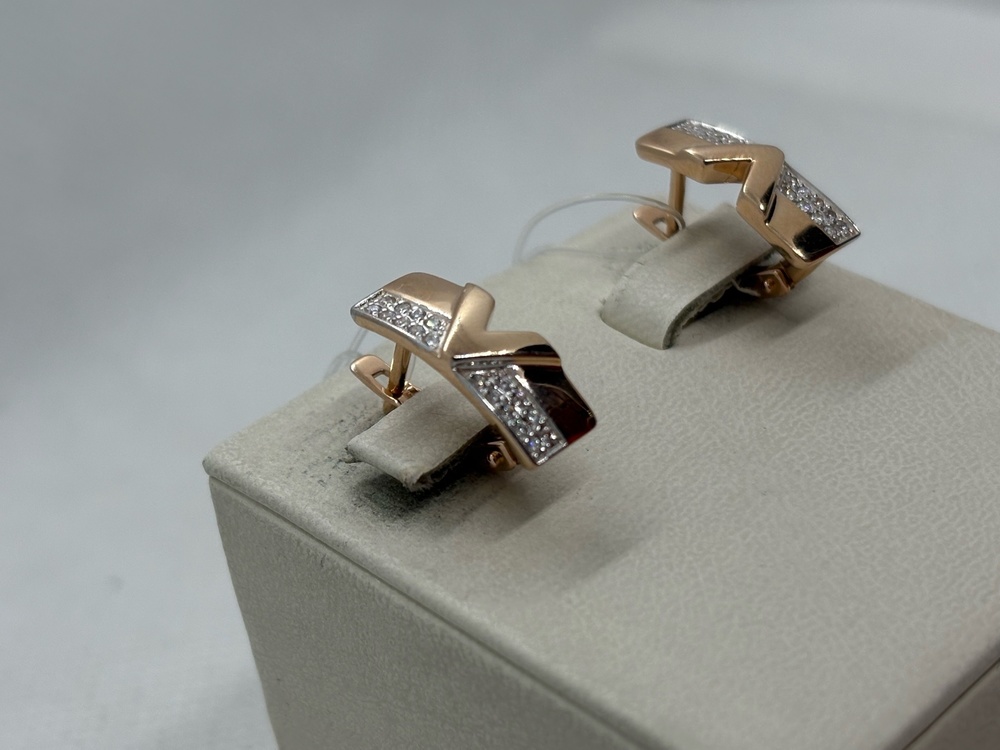 СЕРЬГИ С КАМНЯМИ (Au 585)