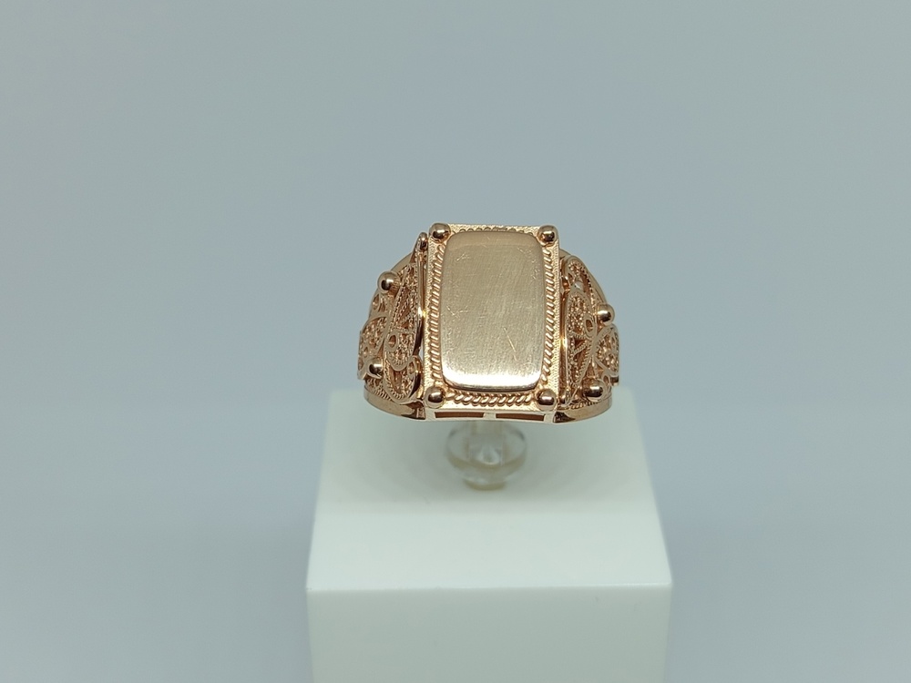 КОЛЬЦО ПЕЧАТКА без камня (Au 585)