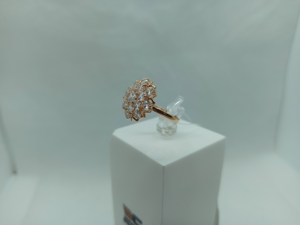 КОЛЬЦО С КАМНЯМИ (Au 585)