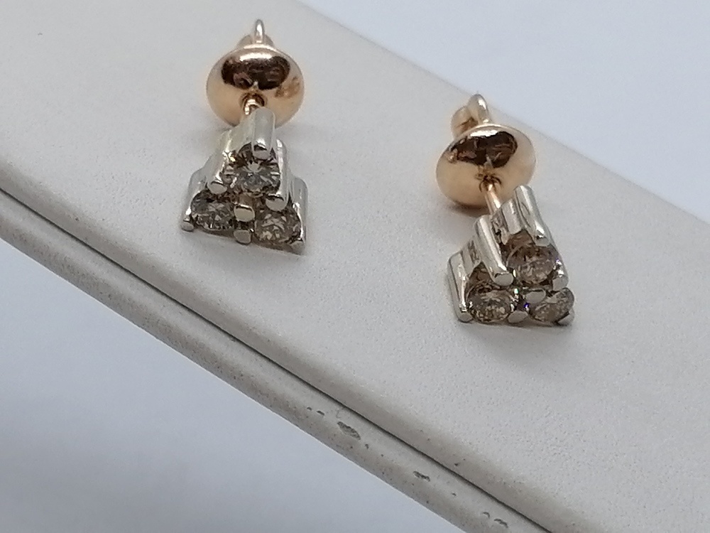 СЕРЬГИ БРИЛЛИАНТ (Au 585)