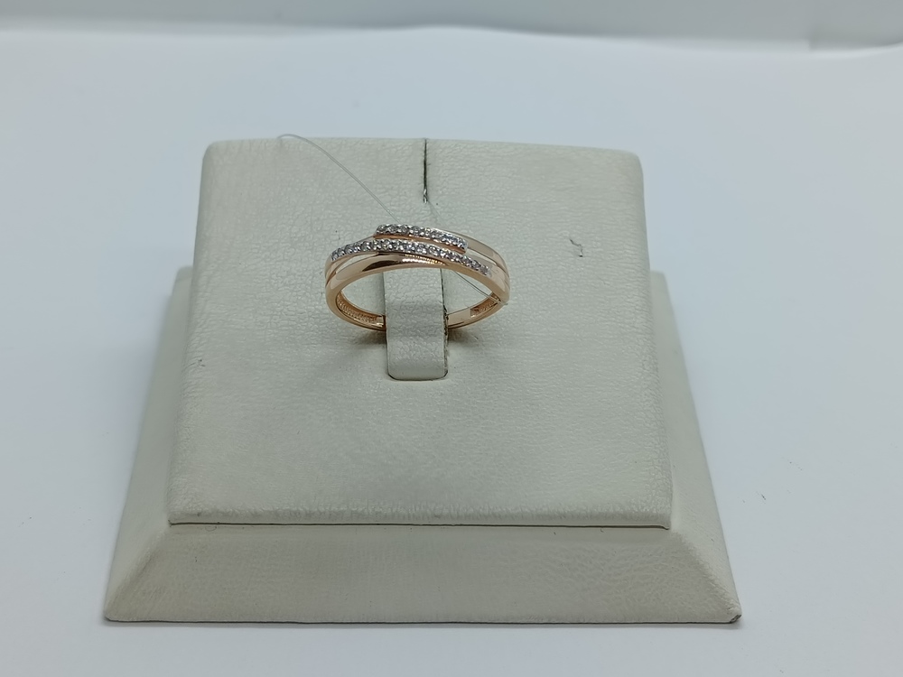 КОЛЬЦО С КАМНЯМИ (Au 585)