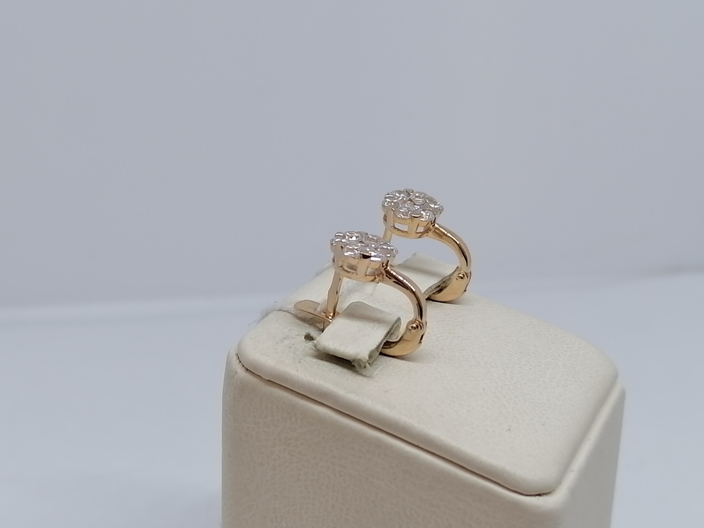 СКМИ585 СЕРЬГИ С КАМНЯМИ (Au 585)