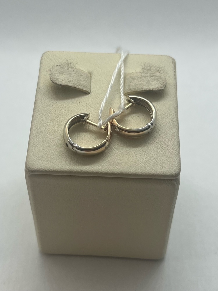 СКМ585 СЕРЬГИ С КАМНЕМ (Au 585)