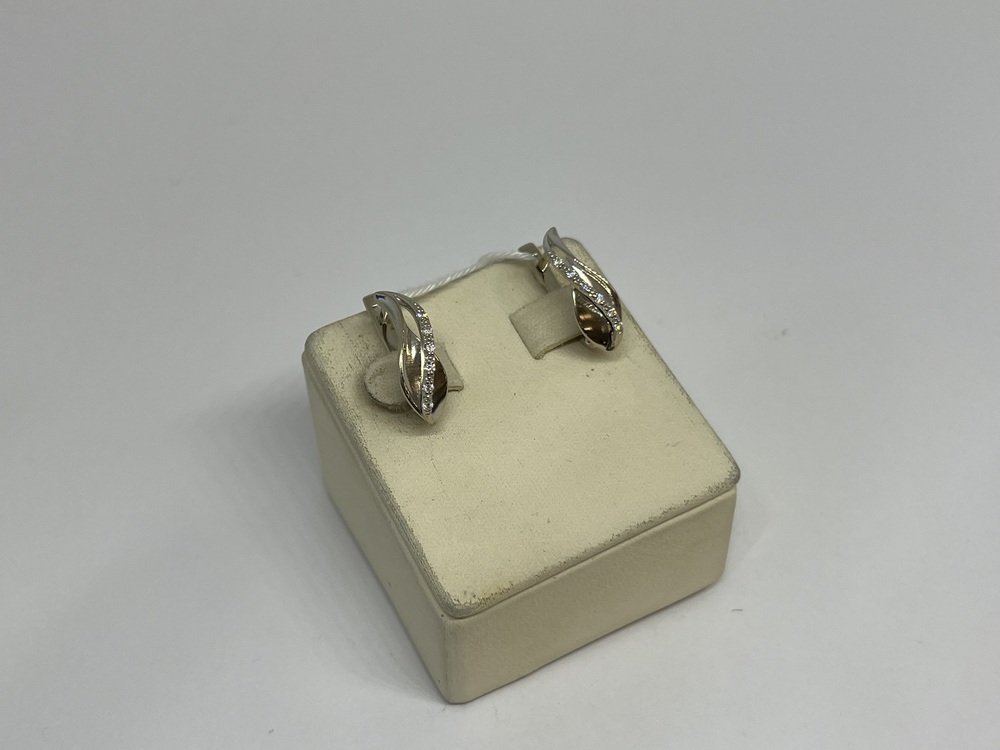 СКМИ585 СЕРЬГИ С КАМНЯМИ (Au 585)