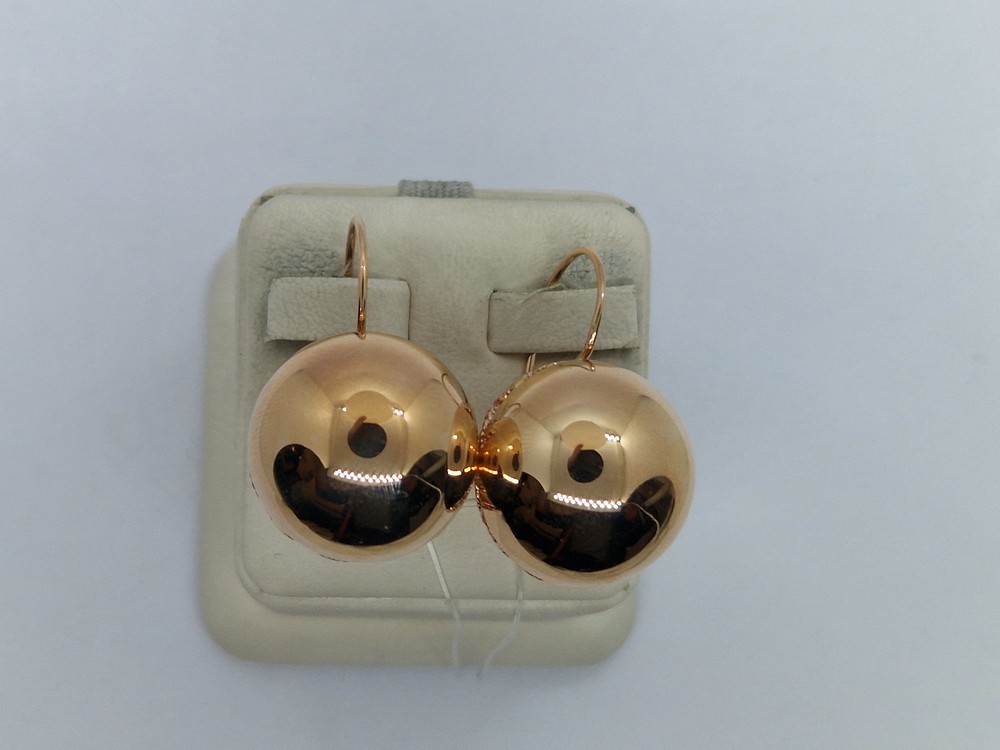 СЕРЬГИ ШАРЫ (Au 585)