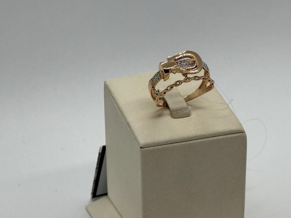 КОЛЬЦО С КАМНЯМИ (Au 585)