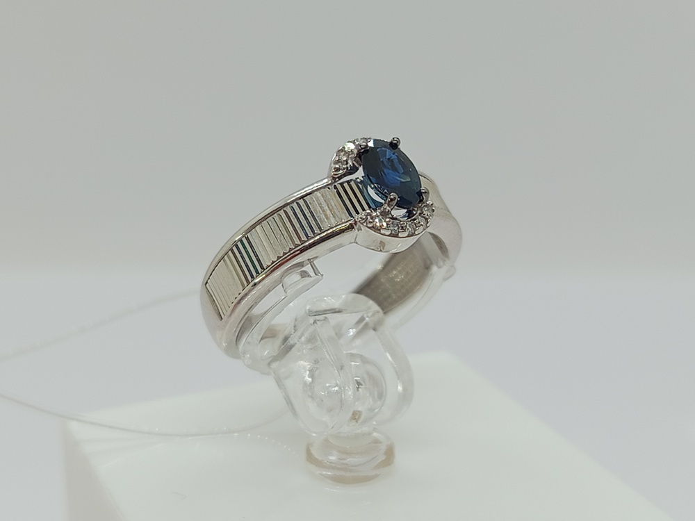 КОЛЬЦО Бриллиант, сапфир (Au 585)