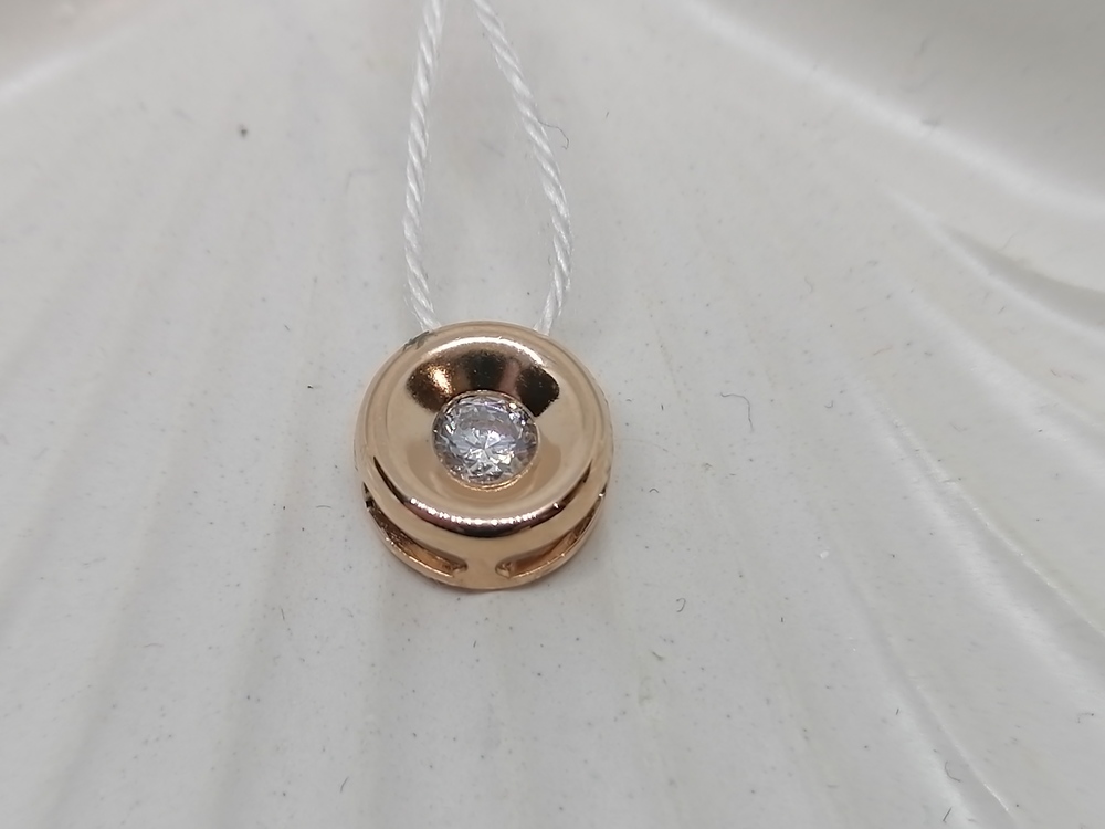 ПОДКМ585 ПОДВЕСКА С КАМНЕМ (Au 585)