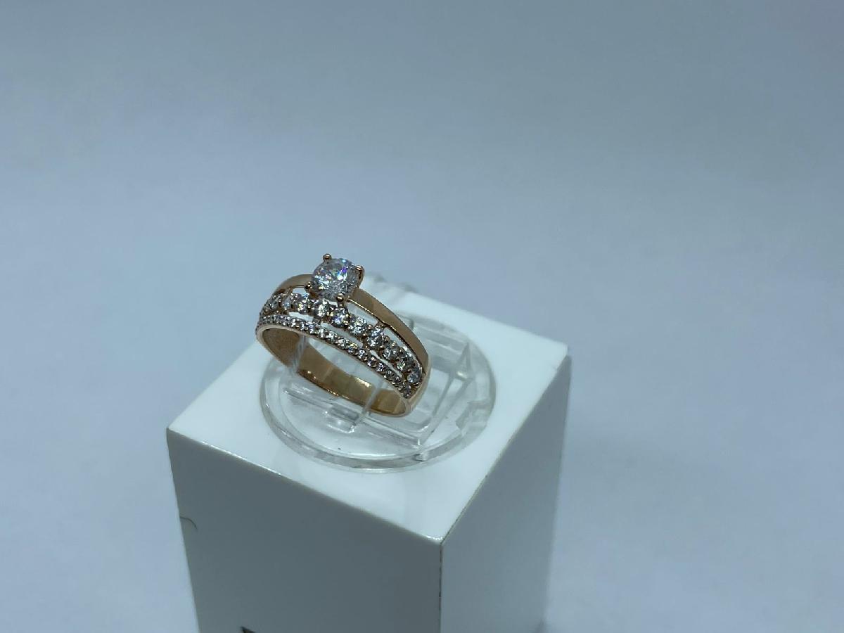 КОЛКМИ585 КОЛЬЦО С КАМНЯМИ (Au 585)