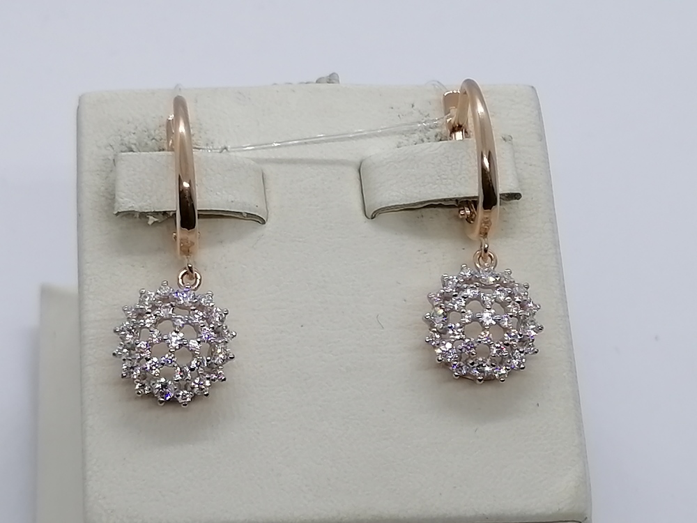 СЕРЬГИ С КАМНЯМИ (Au 585)