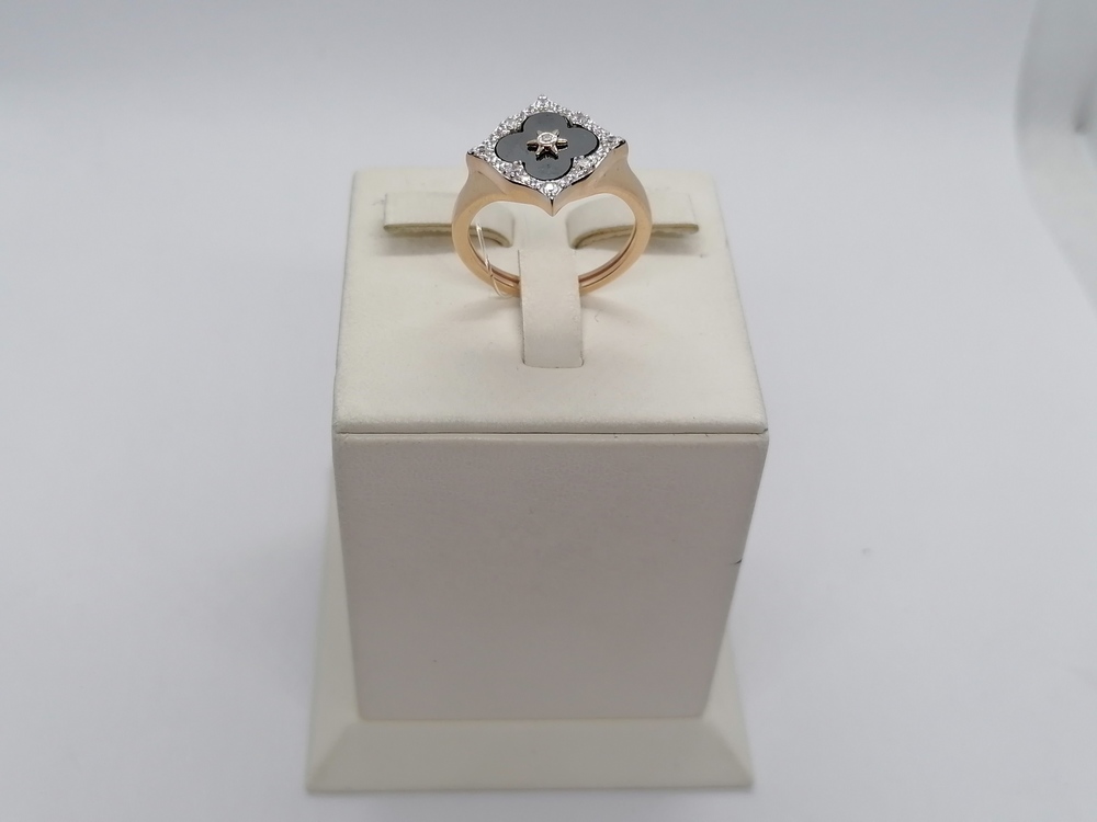 КОЛЬЦО С КАМНЯМИ (Au 585)