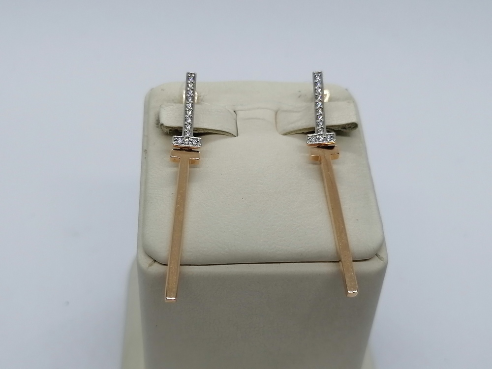 СЕРЬГИ С КАМНЯМИ (Au 585)