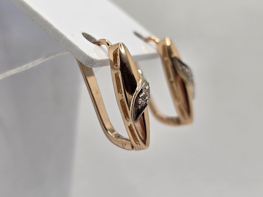 СЕРЬГИ С КАМНЯМИ (Au 585)