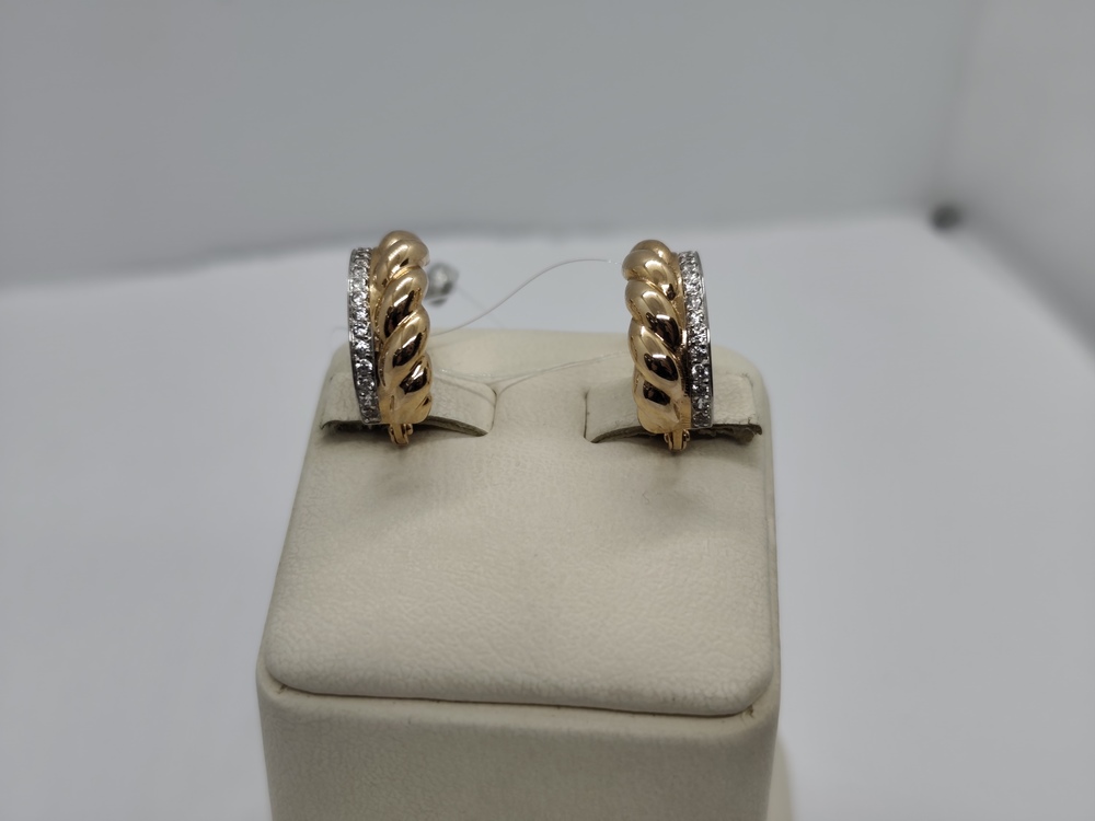 СЕРЬГИ С КАМНЯМИ (Au 585)